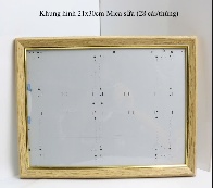Khung hình mica 21*30 màu sữa Láng A4 CÂY 202