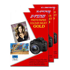 Giấy in ảnh Gold 2 mặt bóng 140g A4