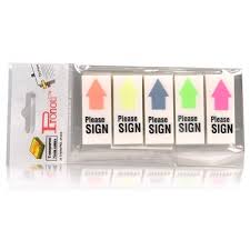 Giấy Note Please Sign 5 màu pronoti 45649