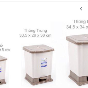 Thùng Rác Nắp Bật Tiểu 25 Cm N.741