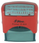 Khắc dấu tên  2 dong S842 ( xanh, đỏ)