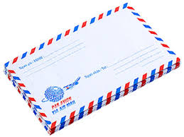Bao thư bưu điên sọc có keo  (11x17cm) 70gms