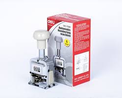 Máy đóng 6 số deli E7506